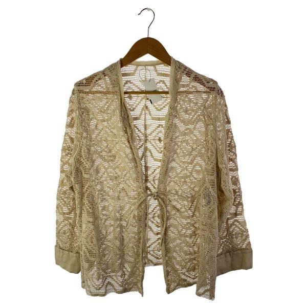 R’IAM-PLAGE◆23SS/レースシャツ/38/コットン/ベージュ/2305092260101...