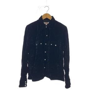 MASU◆25ss/ELEPHANT WESTERN SHIRT/長袖シャツ/46/レーヨン/ブラック/M25K6SH006//