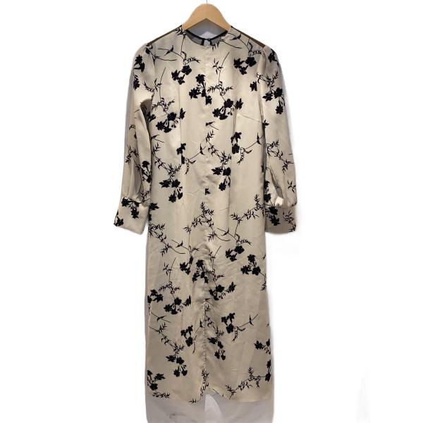 AMERI◆長袖ワンピース/M/ポリエステル/IVO/総柄/02120541310