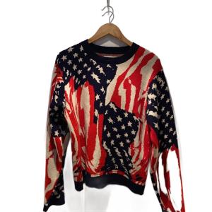 MASU◆MARBLE FLAG SWEATER/ニット/46/ナイロン/マルチカラー/MFFW-KN0423