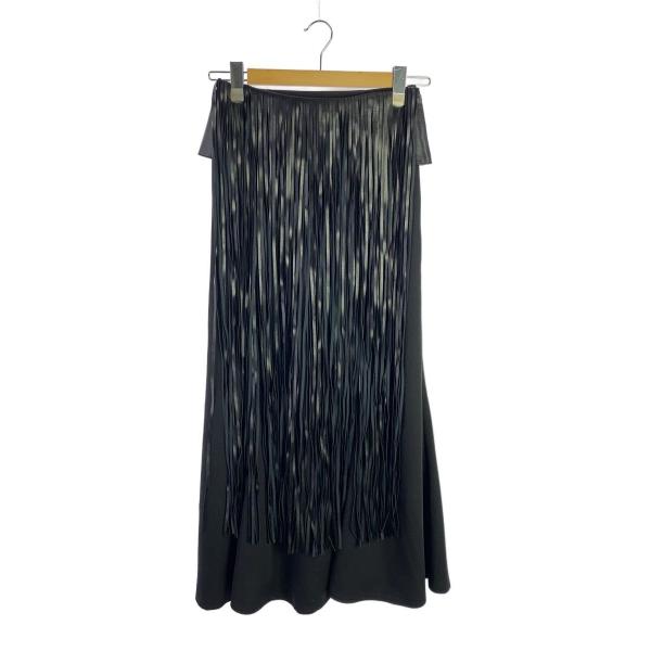 AMERI◆FRINGE BELT SET MERMAID SKIRT/M/ポリエステル/ブラック/...