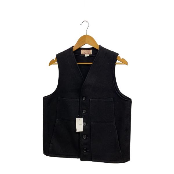 FILSON◆ベスト/--/ウール/BLK/無地//