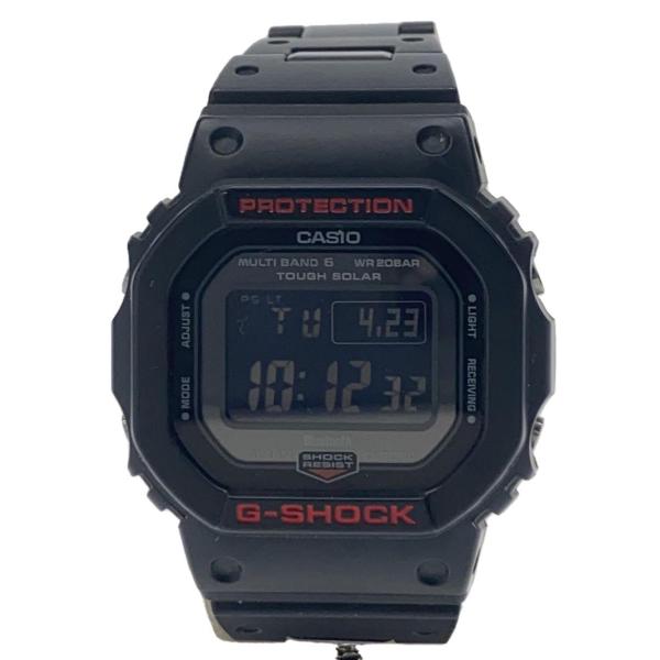 CASIO◆ソーラー腕時計・G-SHOCK/デジタル/ステンレス/BLK/BLK/GWーB5600H...