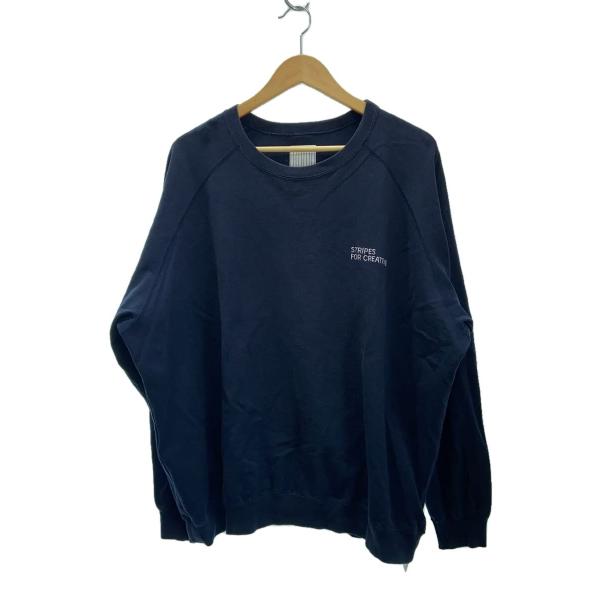 S.F.C (STRIPES FOR CREATIVE)◆長袖Tシャツ/L/コットン/NVY