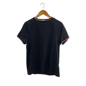 MONCLER◆Tシャツ/XL/コットン/BLK/無地/E10918019900/MAGLIA T-SHIRT
