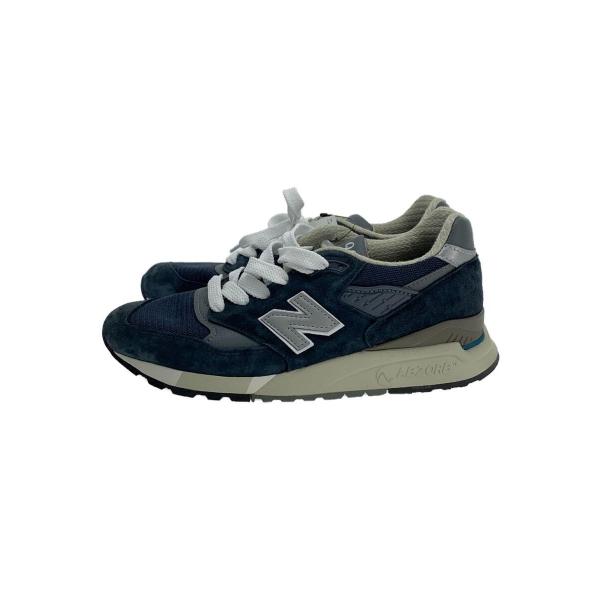 NEW BALANCE◆ローカットスニーカー/24.5cm/NVY/スウェード/U998NV