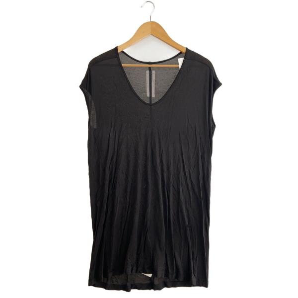 Rick Owens◆レーヨンシルク/Tシャツ/40/レーヨン/BLK/無地/RP16S9204-J...