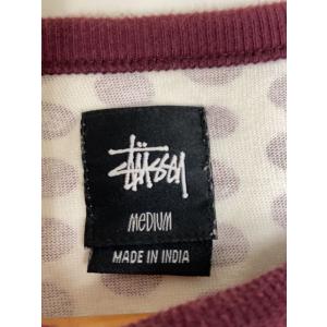 STUSSY◆Tシャツ/M/コットン/WHT/ドットの詳細画像2