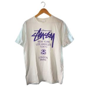 STUSSY◆2012/WORLD TOUR/Tシャツ/XL/コットン/WHT