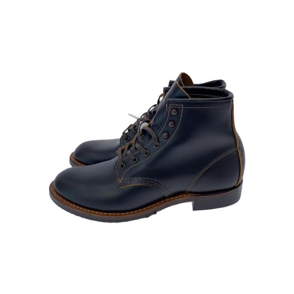 RED WING◆レースアップブーツ/25cm/BLK/9060