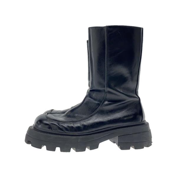 AMERI◆ブーツ/L/BLK/レザー