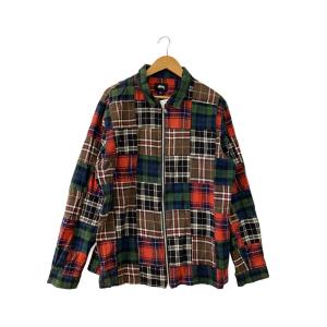 STUSSY◆ジャケット/L/コットン/マルチカラー/チェック/111993