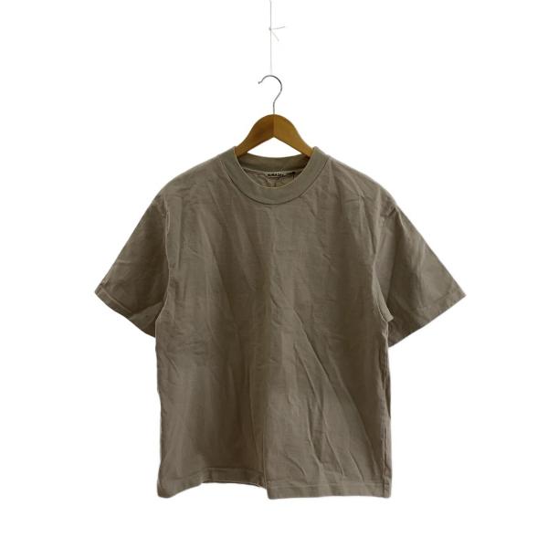 AURALEE◆Tシャツ/3/コットン/BEG/無地/A20ST01SU