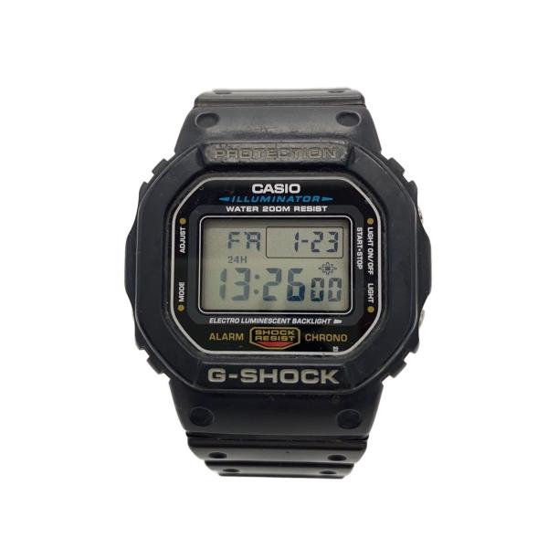 CASIO◆クォーツ腕時計・G-SHOCK/デジタル/ラバー/WHT/BLK//