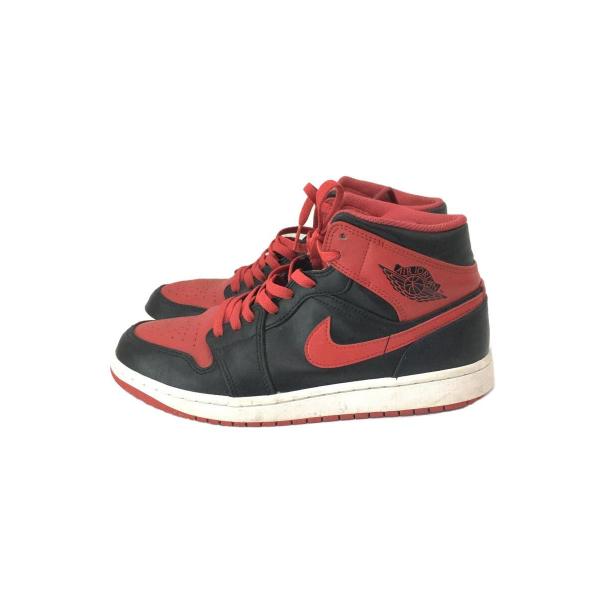 NIKE◆AIR JORDAN 1 MID BRED TOE/ハイカットスニーカー/27.5cm/R...