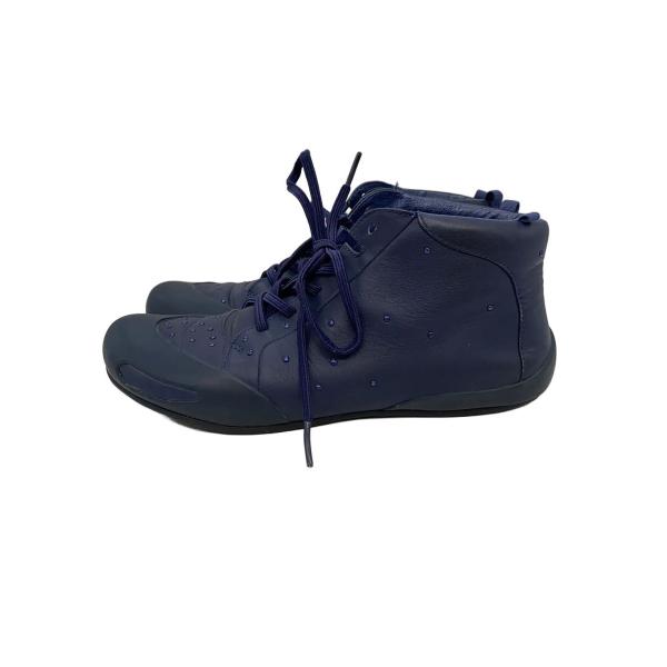 camper◆Peu Senda/ハイカットスニーカー/37/NVY/レザー