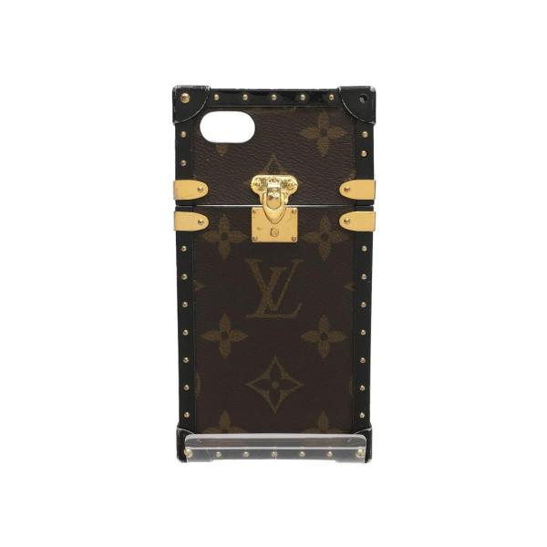 LOUIS VUITTON◆アイ・トランクIPHONE7_モノグラム_BRW/PVC/BRW/M64...