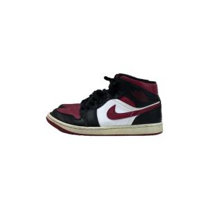 NIKE◆AIR JORDAN 1 MID/エアジョーダン 1 ミッド/ブラック/554724-06...