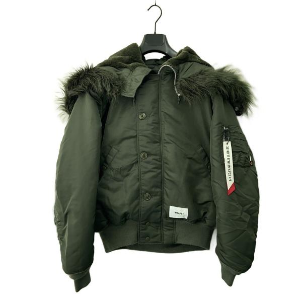 WTAPS◆N-2B/フライトジャケット/L/ポリエステル/KHK/TA0690-9019