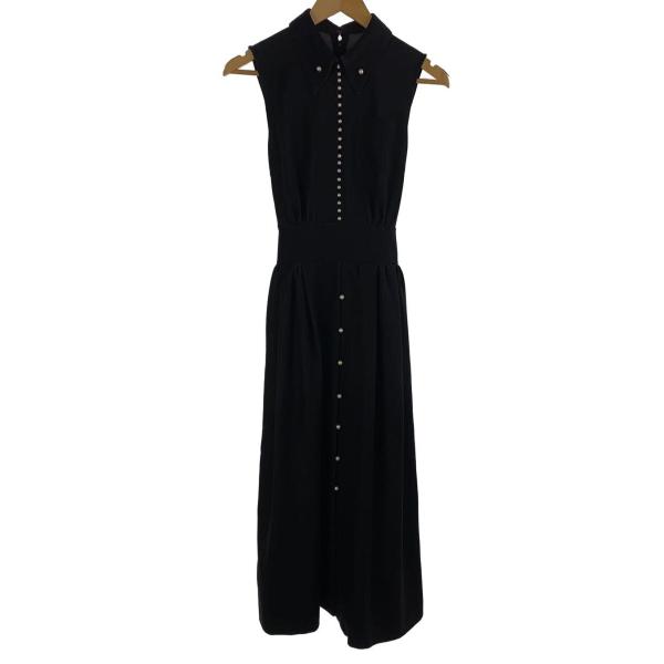 AMERI◆LADY PEARL DRESS/ノースリーブワンピース/ポリエステル/BLK/0282...