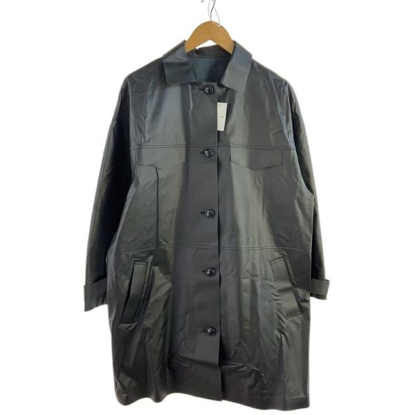 AMERI◆CASUAL LIKE CAPA COAT/コート/S/フェイクレザー/BLK/0141...