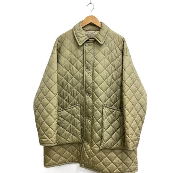 UNUSED◆キルティングジャケット/2/ナイロン/KHK/US2262