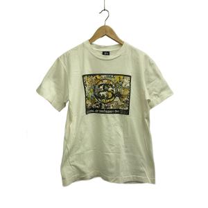 STUSSY◆Tシャツ/M/コットン/WHT//