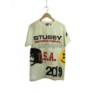 STUSSY◆Tシャツ/S/コットン/WHT//
