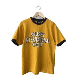 STUSSY◆Tシャツ/S/コットン/イエロー//