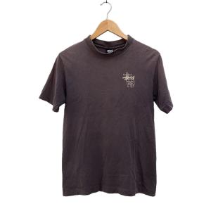 STUSSY◆Tシャツ/S/コットン/BRW//
