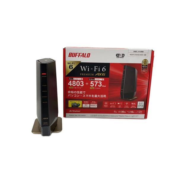 BUFFALO◆無線LANルーター(Wi-Fiルーター) WSR-5400AX6S-MB