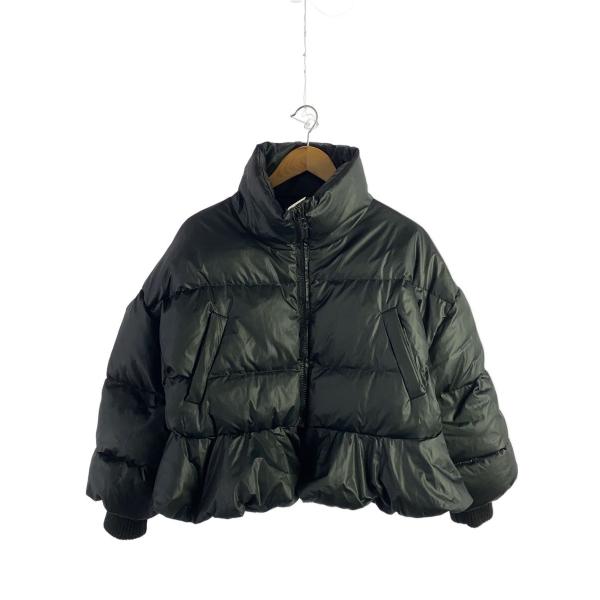 AMERI◆スタンドカラーショートダウンコート/ポリエステル/BLK/0181620980