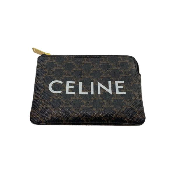 CELINE◆カードケース/PVC/BRW/総柄/レディース