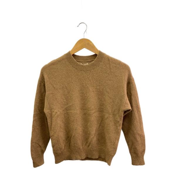 AURALEE◆ニット・セーター(厚手)/O/キャメル/CML/A8AP04BR/BABY CAME...