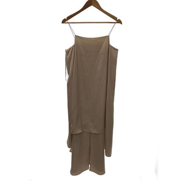 AMERI◆キャミワンピース/M/ポリエステル/BEG/無地/02010530420