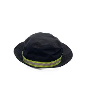 STUSSY◆バケットハット/--/ナイロン/BLK/無地/メンズ