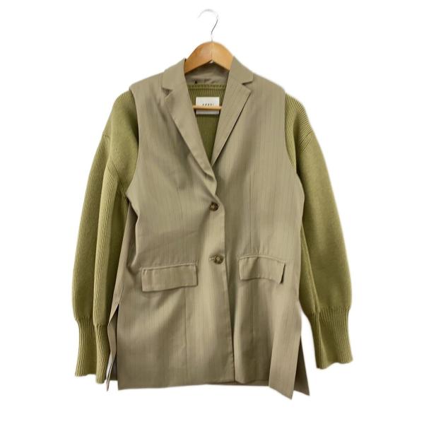 AMERI◆トップス/FREE/ポリエステル/GRN/無地