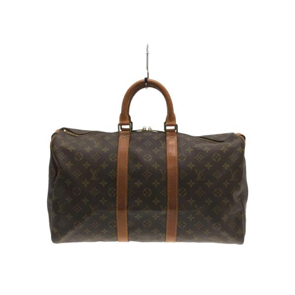 LOUIS VUITTON◆キーポル45_モノグラム_BRW/PVC/BRW