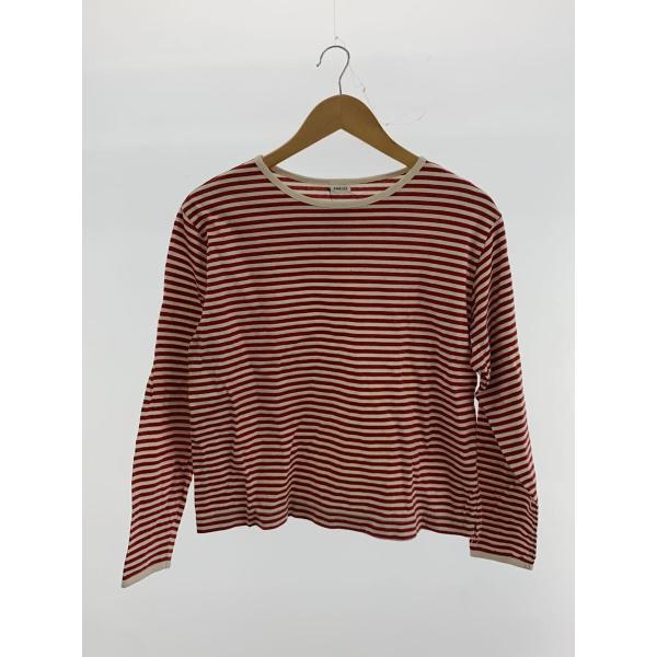 PAR ICI◆長袖カットソー/FREE/コットン/RED/ボーダー/50-01-CT-001-21...