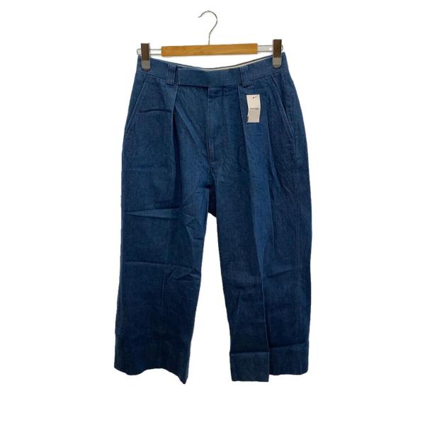 INTERIM◆ボトム/3/コットン/BLU/無地/IT22S199-22A/SHUTTLE DEN...