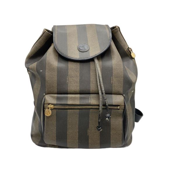 FENDI◆リュック/PVC/BRW//