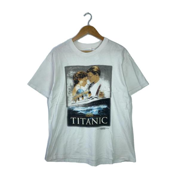 Hanes◆Tシャツ/L/コットン/ホワイト/TITANIC/ムービーTシャツ/コピーライト1998...