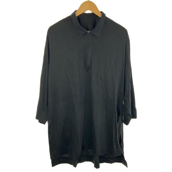 HOMME PLISSE ISSEY MIYAKE◆長袖シャツ/2/コットン/BLK/HP91JJ3...