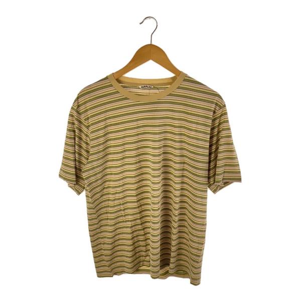 AURALEE◆24SS/HARD TWIST COTTON BORDER/3/コットン/マルチカラ...