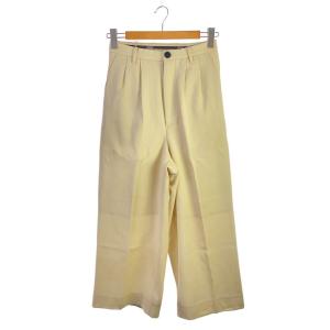 MASU◆TUCKED WIDE TROUSERS/ボトム/42/コットン/WHT/M25F9PL007