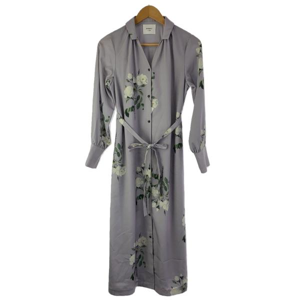 AMERI◆POSIE SHIRT DRESS/シャツワンピース/FREE/ポリエステル/PUP/花...