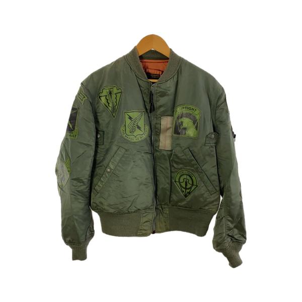 AVIREX◆フライトジャケット/M/ナイロン/KHK/MIL-J-82798