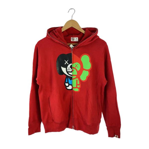 A BATHING APE◆ジップパーカー/S/コットン/RED