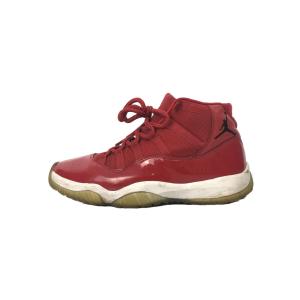 NIKE◆AIR JORDAN 11 RETRO/エアジョーダンレトロ/レッド/378037-623...