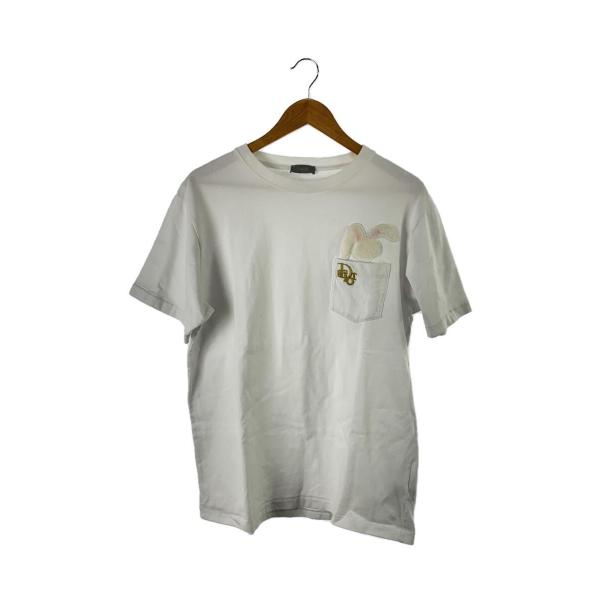 Dior HOMME◆Tシャツ/M/コットン/WHT/無地/313j651a0554/ウサギ